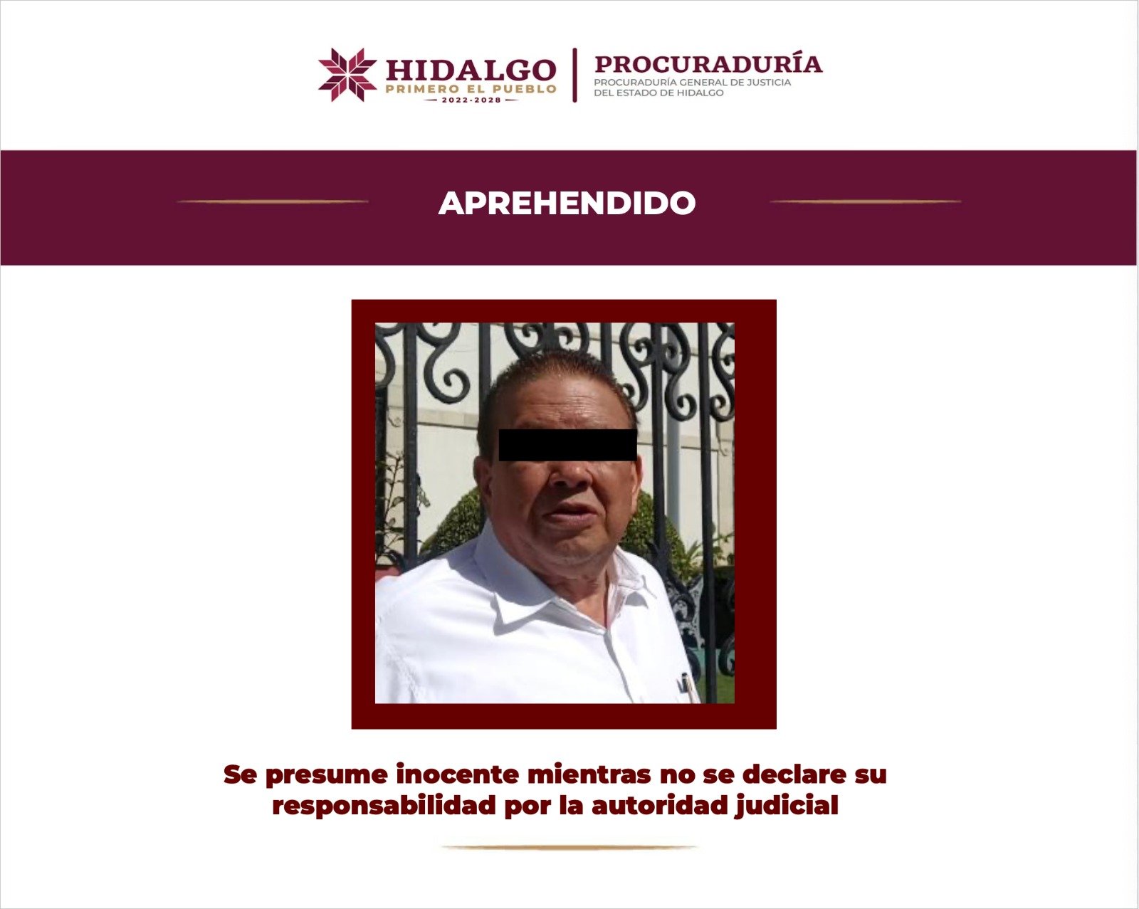Detienen a líder del sindicato de Pachuca